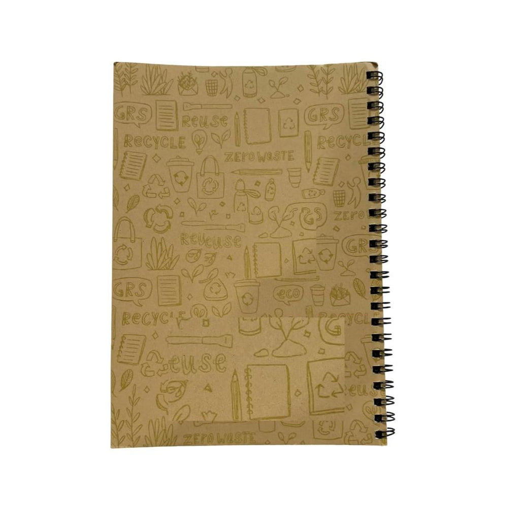 CUBIC Eco Spiral Notebook | Ruled | 14.8 × 21 cm | Pack of 1