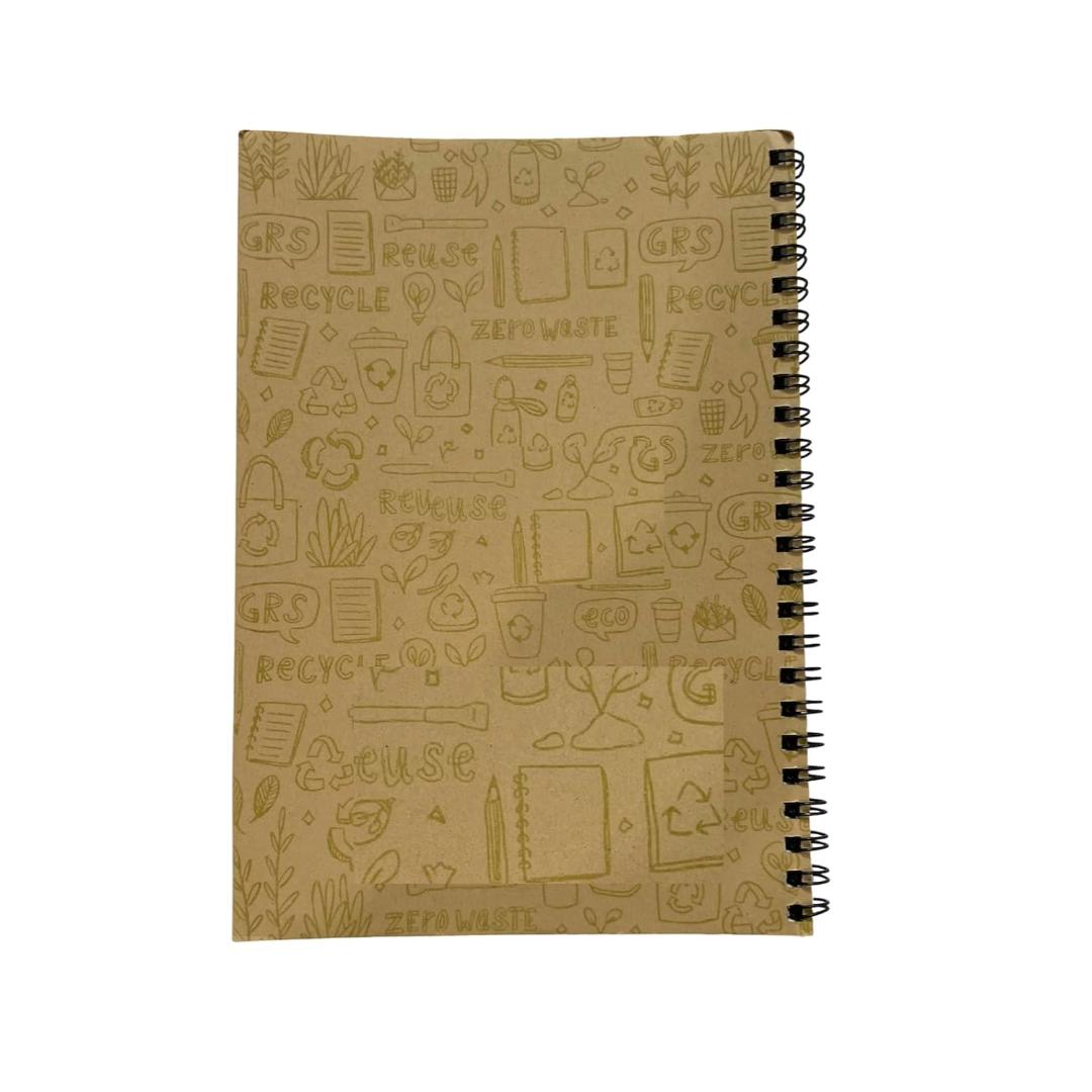 CUBIC Eco Spiral Notebook | Ruled | 14.8 × 21 cm | Pack of 1
