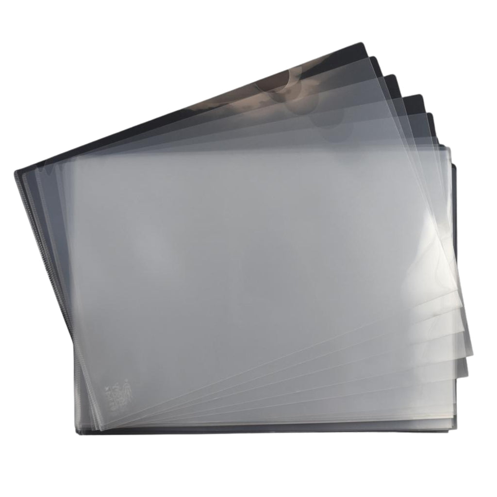 Transparent L-Folder Files Pack of 20 | A4 Document Organizer
