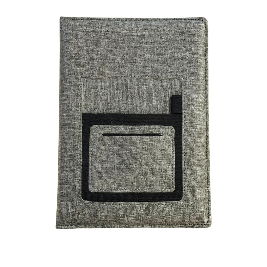 CUBIC Mobile Pouch Notebook | Fabric Cover with Phone & Card Pocket