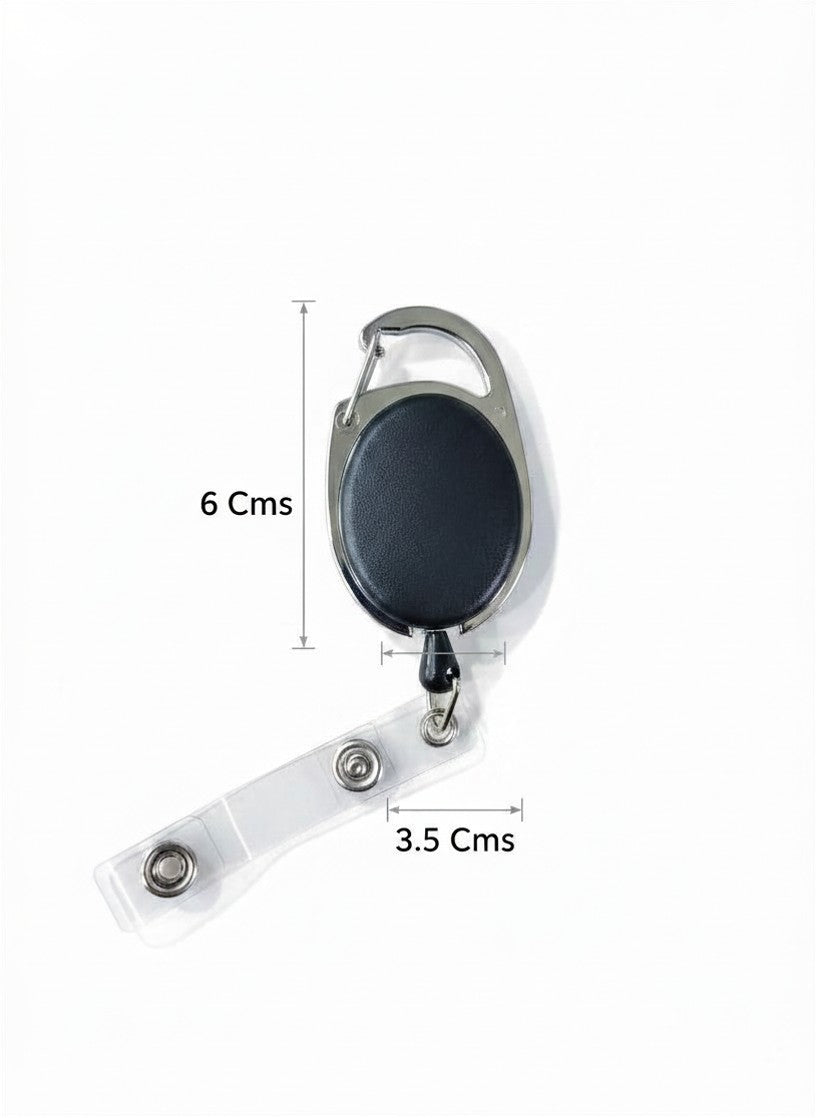 CUBIC Oval Yoyo Retractable ID Card Badge Reel | Pack of 1