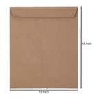 CUBIC Brown Envelope 16 x 12 Inch | Pack of 50 Large Document Envelopes