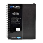 CUBIC A5 Wiro Notebook | 1 Subject | 160 Pages | Black