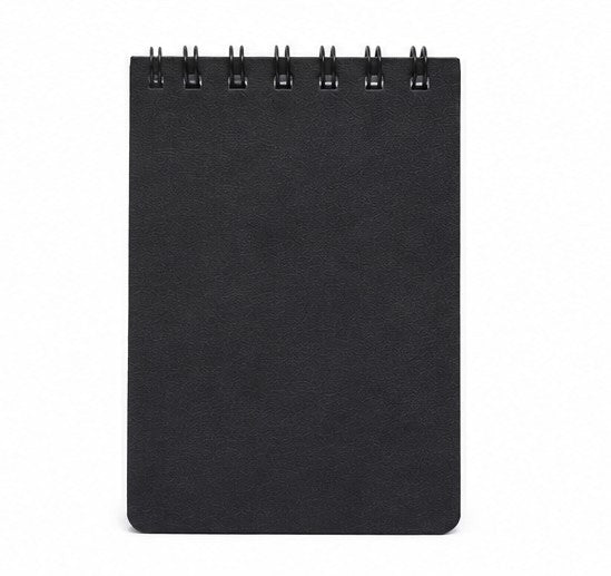 CUBIC A7 Eco Wiro Notebook | Pocket Size | 45 Pages | Black | Pack of 10