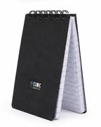 CUBIC A7 Eco Wiro Notebook | Pocket Size | 45 Pages | Black | Pack of 10