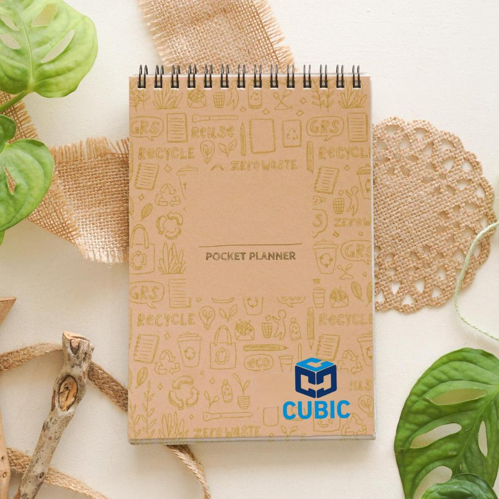 CUBIC Eco-Friendly Pocket Planner | 14.8 × 21 cm