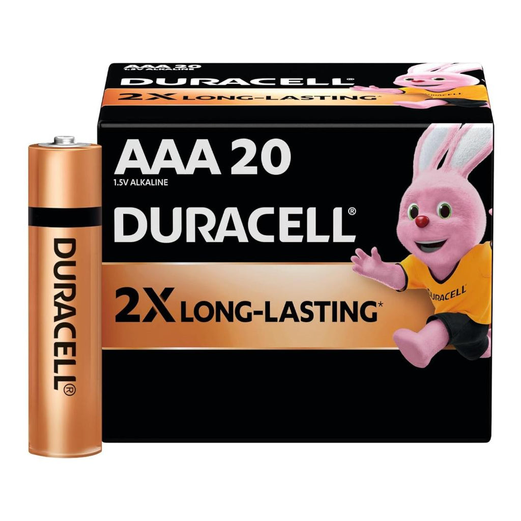 Duracell AAA (LR03) Alkaline Batteries | 1.5V | Pack of 20