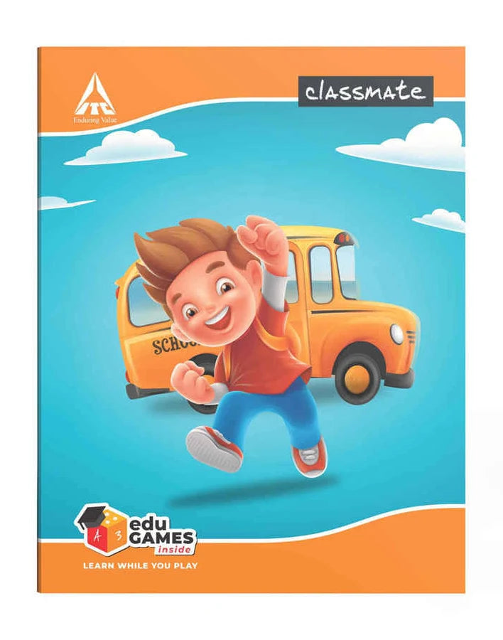 Classmate Four Line Hard Bound Notebook | 240 x 180 mm