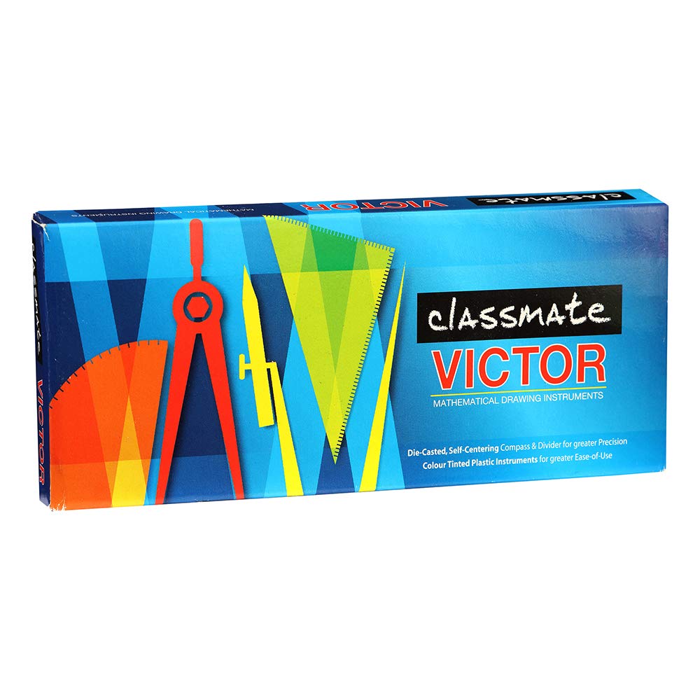 Classmate Victor Geometry Box | Mathematical Instrument Set for Students