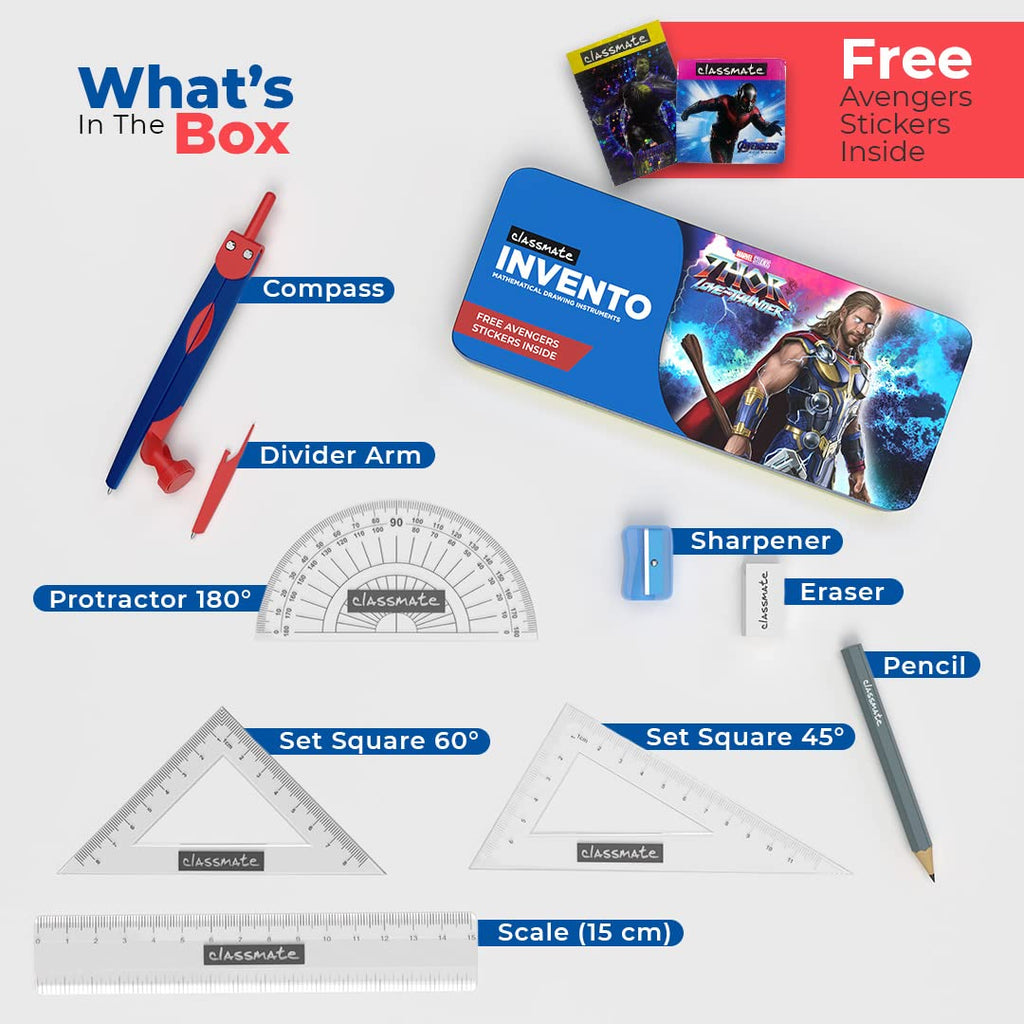 Classmate Invento Geometry Box | Disney Theme Instrument Set