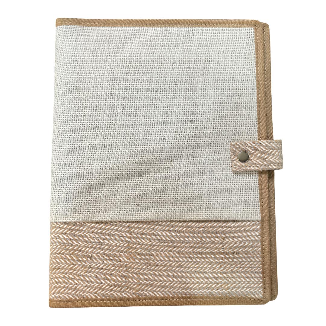 Cubic Jute File | Eco-Friendly Organizer with Button Closure | FS