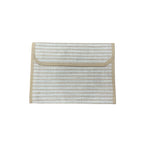 Cubic Jute File | File Organizer Zipper pocket with Velcro Closure