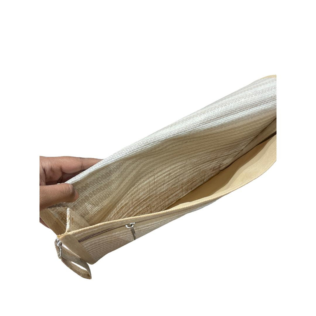 Cubic Jute File | File Organizer Zipper pocket with Velcro Closure