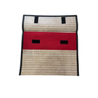 Cubic Jute File | FS Size Organizer with Black & Red Velcro Closure