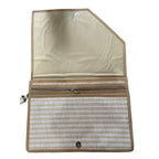 Cubic Jute File | Double Compartment Organizer with Zip & Keychain Handle