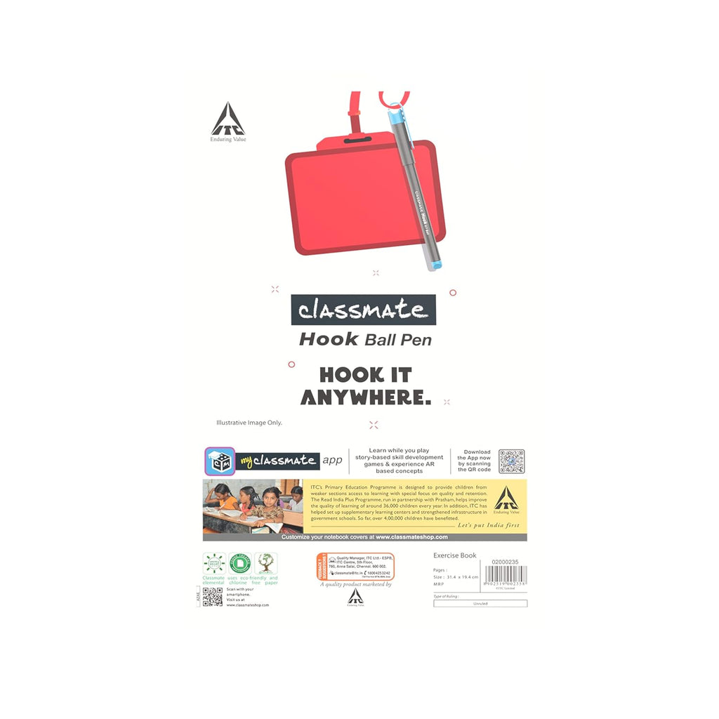 Classmate Unruled Soft Bound Longbook | 314 x 194 mm
