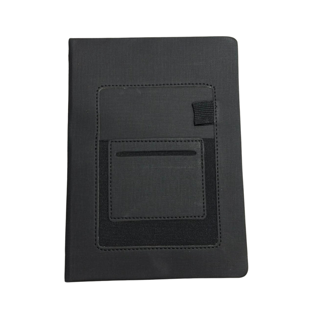 CUBIC Mobile Pouch Notebook | Fabric Cover with Phone & Card Pocket