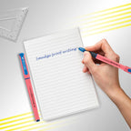 Classmate Octane Gel Pastel Pens | Blue & Black Ink Pens (Pack of 50)
