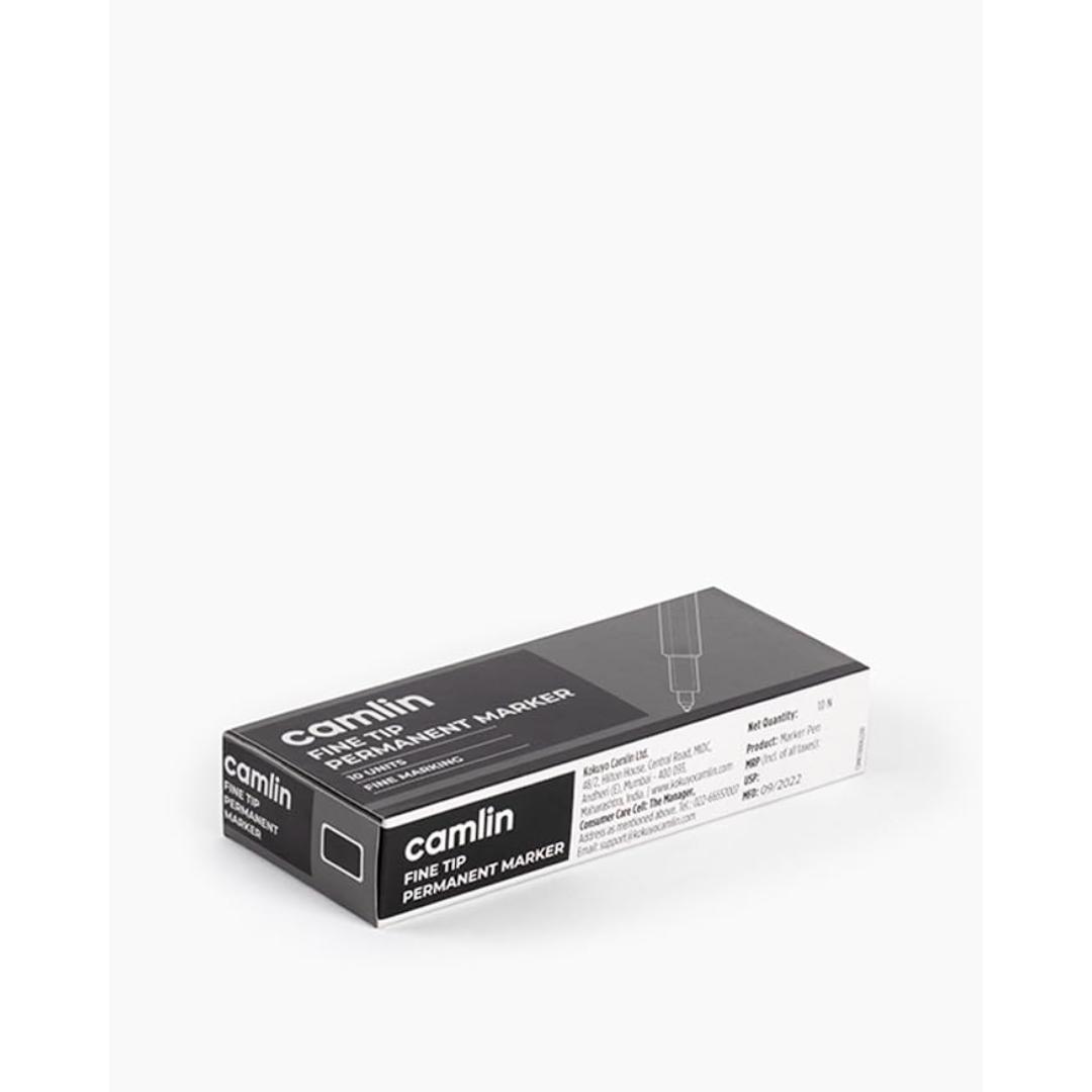 Camlin OHP Marker Pen | Black | Pack of 10