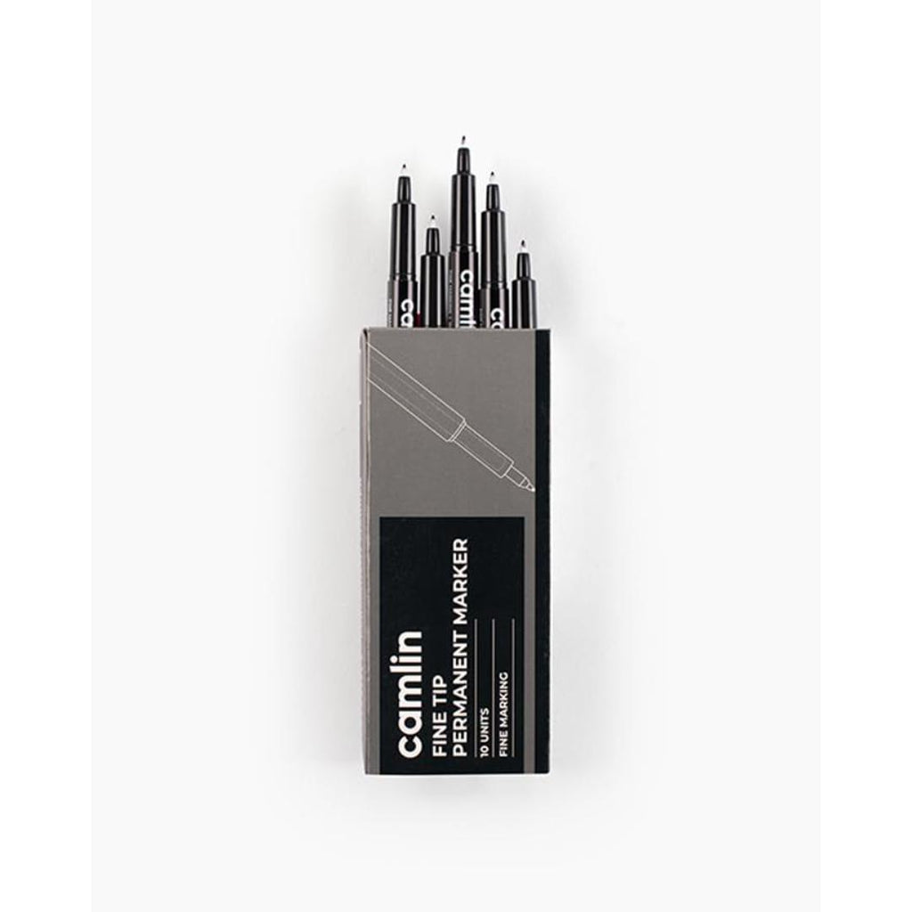 Camlin OHP Marker Pen | Black | Pack of 10