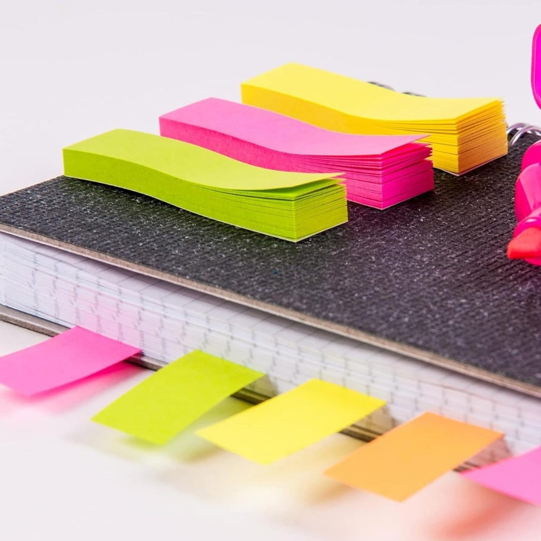 Cubic Prompt Sticky Notes – Multicolour Page Markers (Pack of 10)