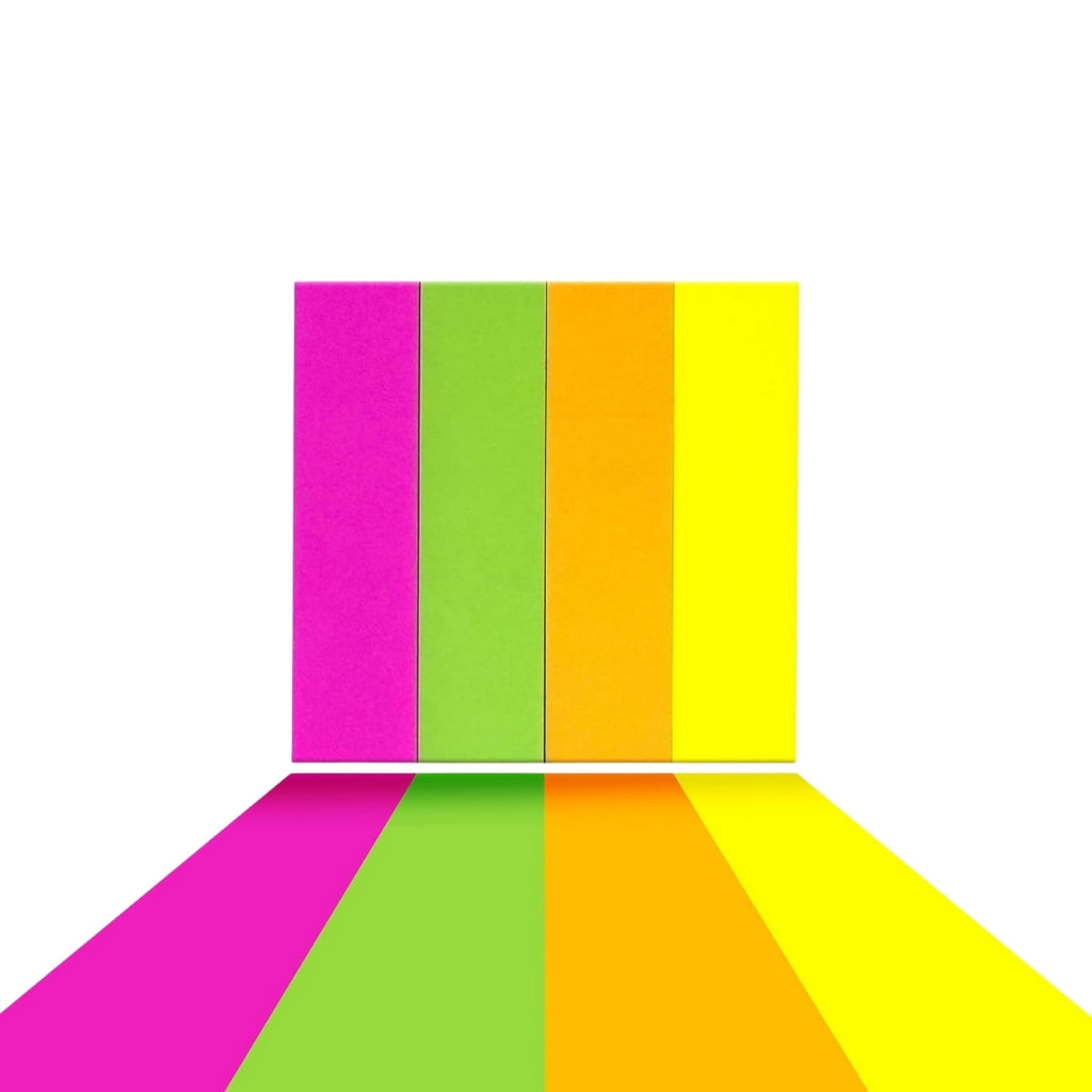Cubic Prompt Sticky Notes – Multicolour Page Markers (Pack of 10)
