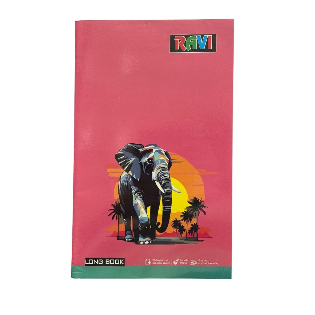 RAVI Long Size Notebook | Soft Bound One Side Ruled Writing Notebook