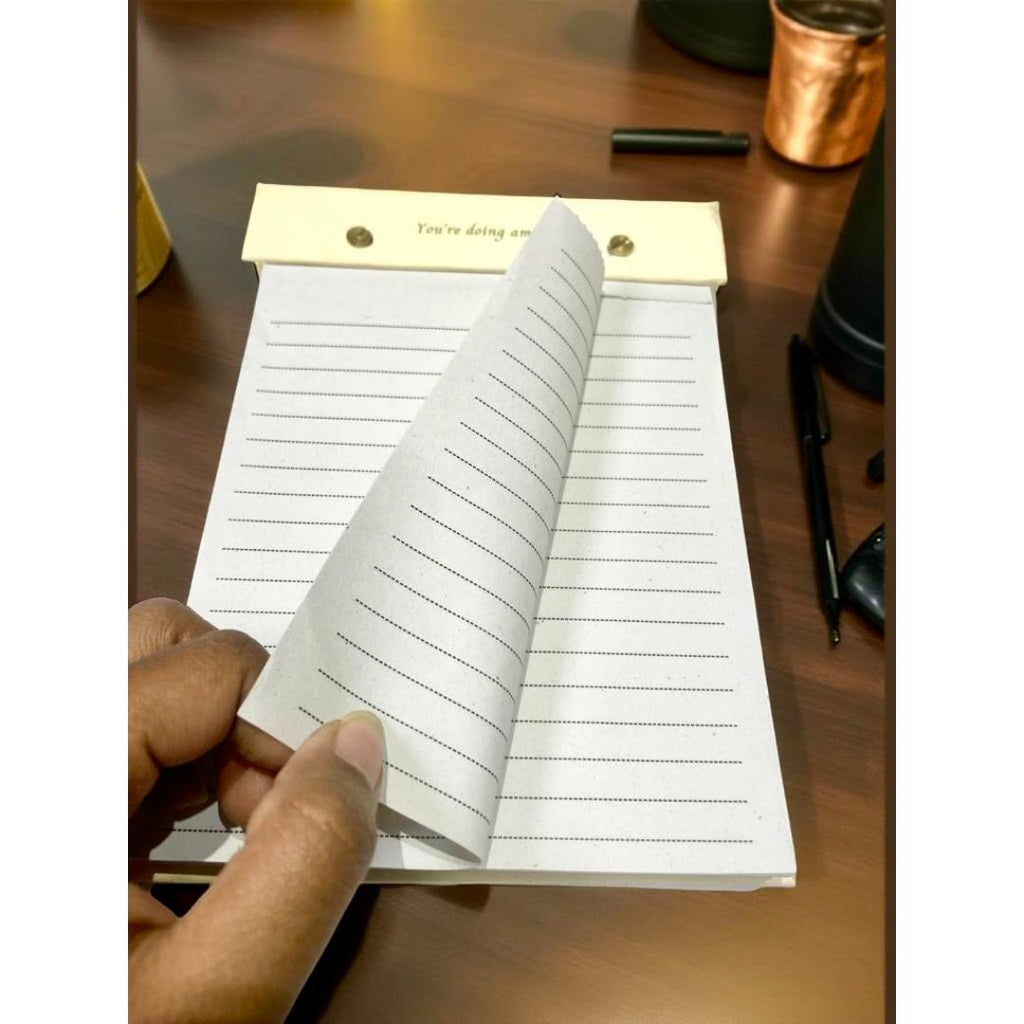 CUBIC Refillable Eco Notepad | Hardboard Cover | 19.5 × 14.5 cm