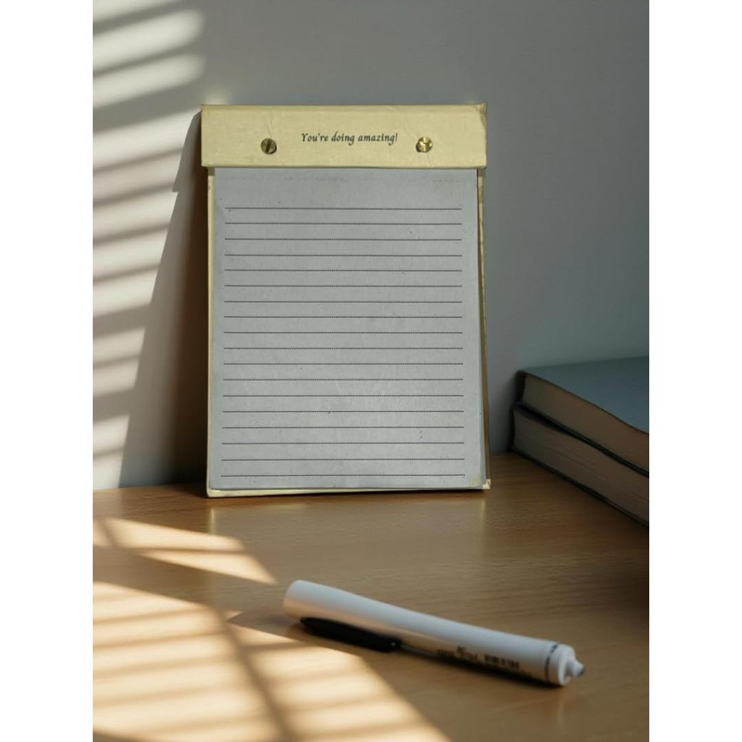 CUBIC Refillable Eco Notepad | Hardboard Cover | 19.5 × 14.5 cm