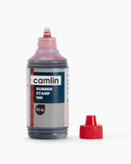 Camlin Kokuyo Rubber Stamp Ink | Red Color, 100 ml Bottle