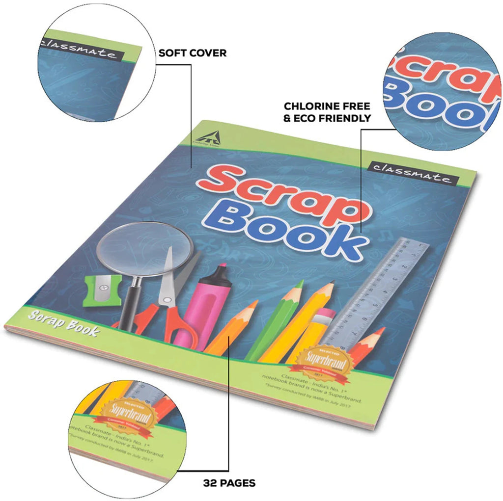 Classmate Scrap Book | Soft Cover Drawing and Activity Book