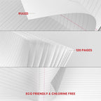 Classmate Single Line Interleaf Soft Bound Notebook | Ruled Notebook | 190 x 155 mm