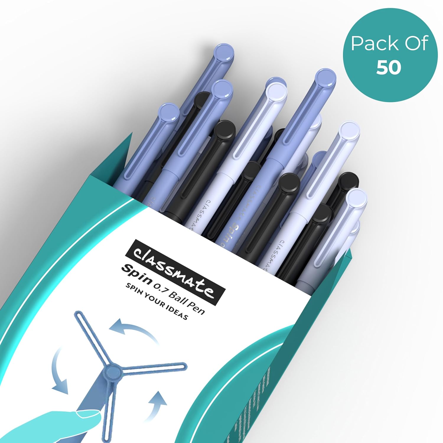 Classmate Spin Ball Pens | Smooth Writing 0.7 mm Ball Pens