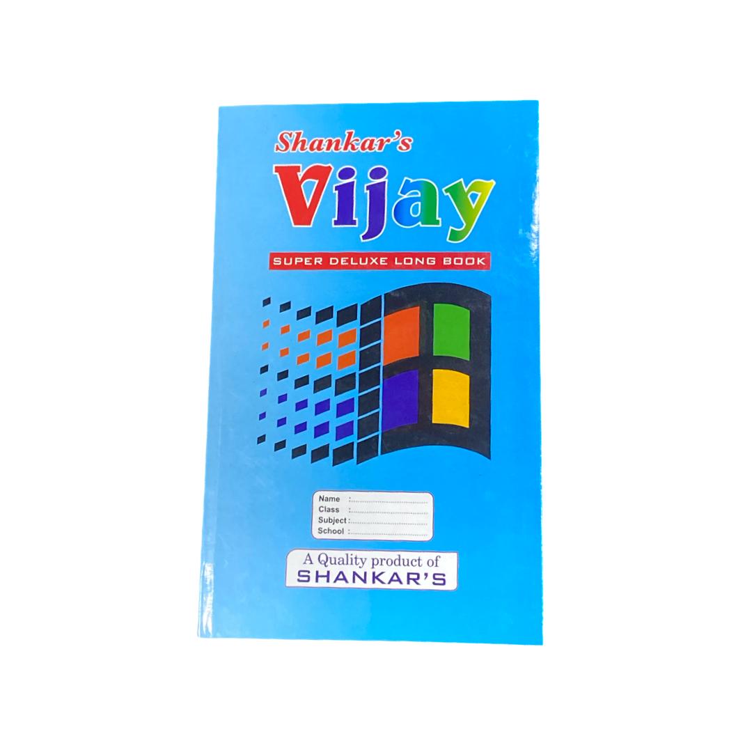 VIJAY Student Long Hardbound Notebook | Single Ruled