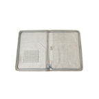 Cubic Jute File Bag | Zip Closure Organizer with Handle